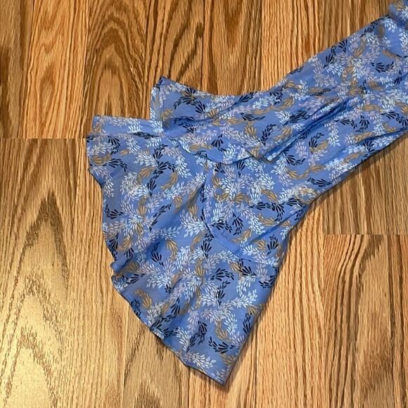 Fever Peasant Blouse, boho top, blue, Medium - Picture 8 of 9